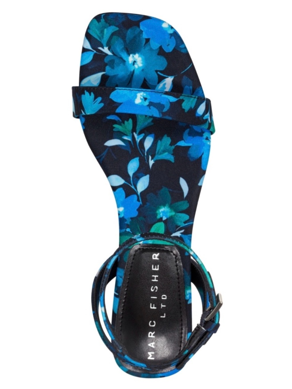 Marc Fisher Sandals Royal Blue
Floral Alona Kitten Heel Square Toe
New Size 8.5